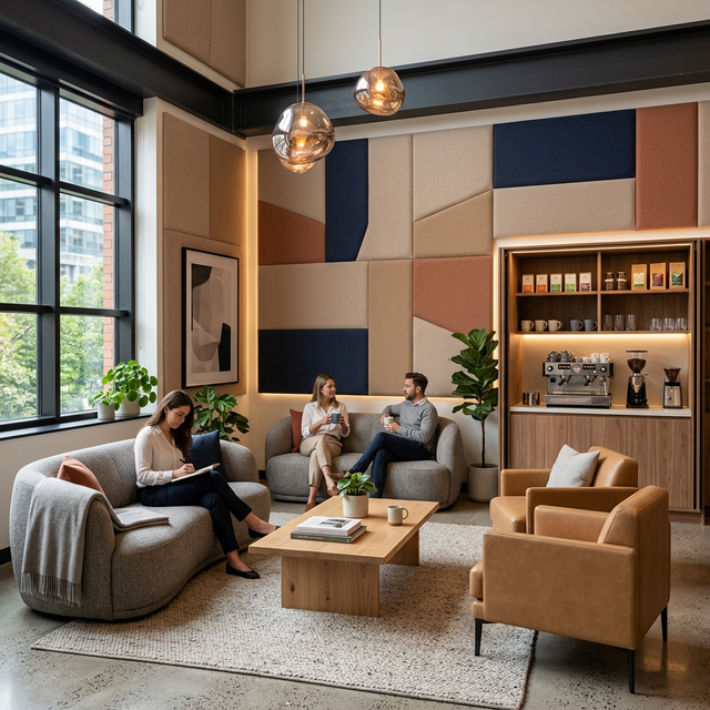 Зона відпочинку в офісі ПРИВАТ ДИЗАЙН